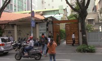 Căn nhà của ông Lê Tấn Hùng tại TPHCM bị khám xét.