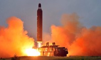 Một vụ thử tên lửa của Triều Tiên. Ảnh: KCNA
