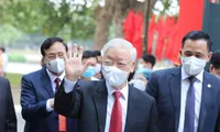 Hình ảnh lãnh đạo Đảng, Nhà nước thực hiện quyền bầu cử