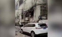Hiện trường vụ nổ. Ảnh: Weibo