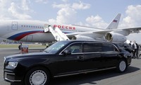 Cận cảnh chiếc limousine bọc thép thường được Tổng thống Putin mang theo khi công du nước ngoài