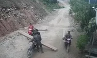 Một vụ phá, vận chuyển và tập kết gỗ rừng trái phép ở huyện Ba Tơ, tỉnh Quảng Ngãi vào tháng 8/2020. Ảnh: Nguyễn Ngọc