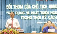 Chủ tịch UBND tỉnh Bình Định đối thoại với thanh niên về xây dựng, phát triển nguồn nhân lực trẻ