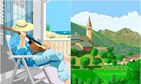Cụ bà 91 tuổi vẽ tranh vạn người mê: Chỉ bằng ứng dụng Microsoft Paint nhưng đẹp ngỡ ngàng