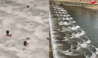 Video nước lụt dâng đột ngột cuốn trôi nhóm du khách ở Trung Quốc