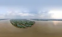 Ảnh 360 độ: Vị trí quy hoạch dự án xây dựng cầu Ngọc Hồi qua sông Hồng