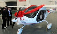Máy bay RX1E được trưng bày tại Thẩm Dương, thuộc tỉnh Liêu Ninh, hôm 6/2. (Nguồn: China Daily) 