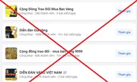 Cảnh báo lừa đảo giao dịch mua bán vàng trên mạng xã hội