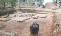 Một góc di chỉ khảo cổ Chăm Phong Lệ. 