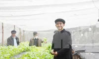 Anh Hoàng Xuân Mau (xã Xuân Lương, huyện Yên Thế, Bắc Giang) khởi nghiệp với mô hình nông sản sạch. Ảnh: Nguyễn Thắng.