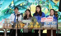 Đoàn viên, thanh niên thực hành bán hàng trên sàn thương mại điện tử tại chương trình.