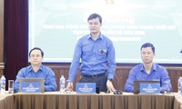 Anh Bùi Quang Huy - Ủy viên dự khuyết T.Ư Đảng, Bí thư thứ nhất T.Ư Đoàn kết luận hội nghị. Ảnh: Nguyễn Thắng.