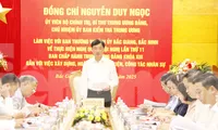 Ủy viên Bộ Chính trị, Bí thư Trung ương Đảng, Chủ nhiệm Ủy ban Kiểm tra Trung ương Nguyễn Duy Ngọc kết luận hội nghị. Ảnh" Nguyễn Thắng