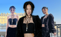 Jennie (BLACKPINK) diện nguyên cây đen, thần thái &quot;gây bão&quot; tại Paris Fashion Week 2022
