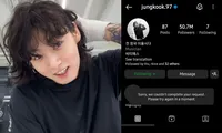 Jung Kook (BTS) quyết xóa tài khoản Instagram hơn 50 triệu lượt theo dõi