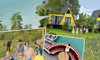 Trải nghiệm kỳ nghỉ &quot;chanh sả&quot; gần Hà Nội: Ở bungalow sang xịn, healing trên du thuyền