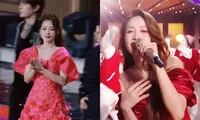 Chi Pu kiều diễm, song ca cùng Huỳnh Hiểu Minh tại Đêm hội cuối năm đài Hồ Nam