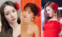 Không phải vương miện hay băng đô, hoa hồng đỏ mới là phụ kiện tóc hot nhất Hè này!