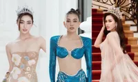 Hoa hậu Đỗ Thị Hà, Lương Thùy Linh lộ nhan sắc &apos;mộc&apos; qua video không chỉnh sửa