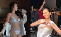 Giật mình khi &apos;nữ hoàng hở bạo&apos; của showbiz Việt bỗng dưng diện đồ kín như bưng