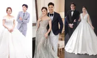 Ảnh cưới các cặp đôi phim VTV: Hương Vị Tình Thân lãng mạn hơn Thương Ngày Nắng Về