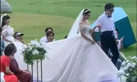 Ngắm Vân Trang mặc váy cưới xinh như công chúa trong hôn lễ cuối phim &quot;Thương Ngày Nắng Về&quot;