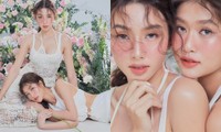 Hoa hậu Thùy Tiên, Thiên Ân lạ lẫm với tạo hình nàng tiên hoa trong veo ngọt ngào