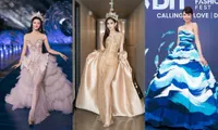 Cách Hoa hậu Đỗ Thị Hà, Thùy Tiên đối phó với những chiếc váy &quot;bất ổn&quot;