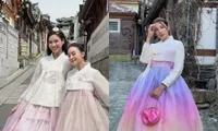 Mỹ nhân Việt khoe sắc với đồ hanbok: Thanh Thủy xinh xắn, Thùy Tiên hài hước