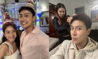 Thanh Sơn - Khả Ngân khoe ảnh tình cảm ở hậu trường, có một tấm cực đáng ngờ