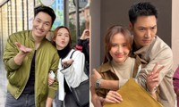 Khác hẳn các phim trước, Mạnh Trường nay cực thân với Huyền Lizzie ở hậu trường