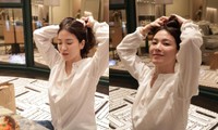 &quot;Chị đẹp&quot; Song Hye Kyo khoe loạt ảnh không son phấn, biểu cảm khiến netizen đổ gục