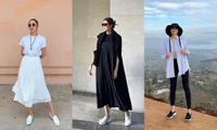 &quot;Nàng dâu hào môn&quot; Tăng Thanh Hà thích mê giày slip on đơn giản gọn nhẹ