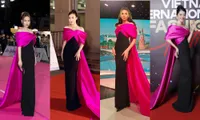 Không chỉ đụng hàng Hoa hậu Mỹ Linh, Nam Em còn đọ dáng với hai người đẹp khác