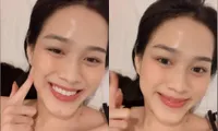 Hoa hậu Đỗ Thị Hà cứ khoe mặt mộc là gây &quot;bão mạng&quot;: Da căng bóng, đẹp đỉnh cao! 