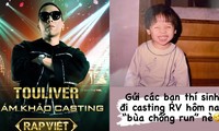 Touliver &quot;khóc thét&quot; khi Tóc Tiên tặng &quot;bùa chống run&quot; cho thí sinh casting &quot;Rap Việt&quot; 