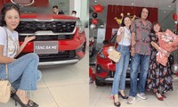 Chơi lớn như &quot;Kiều nữ làng hài&quot; Nam Thư, mua xế hộp tặng quà sinh nhật ba mẹ 