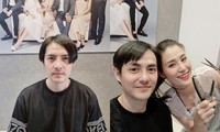 Đông Nhi trổ tài cắt tóc cho chồng, biến Ông Cao Thắng từ điển trai thành &quot;ngố tàu&quot;