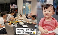 &quot;Thế lực nhí&quot; Winnie &quot;mất hình tượng&quot; vì ăn uống, Suchin là tâm điểm của cả nhà Cường Đôla