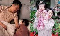 Đặc điểm chung của hai nhóc tì Suchin và Winnie: Cực kỳ quấn bố, đến mẹ cũng phải ghen tỵ