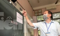 Thanh tra Bộ GD&ĐT kiểm tra công tác thi tại Tình Long An ngày 8/8