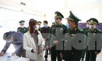 Lãnh đạo Bộ Tư lệnh Bộ đội Biên phòng kiểm tra công tác phòng chống dịch nCoV trên tuyến biên giới Lạng Sơn