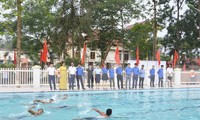 Bể bơi thanh thiếu nhi tỉnh Yên Bái sẽ góp phần chống tai nạn đuối nước cho các em học sinh.