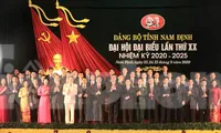 Đại hội đã bầu ra Ban Chấp hành Đảng bộ tỉnh Nam Định khoá XX gồm 53 người - Ảnh: Hoàng Long