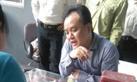 Ông Hiền đang trình báo vụ việc với cơ quan điều tra Công an quận 9.
