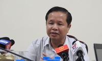 Ông Bùi Trọng Đắc - Giám đốc Sở GD&ĐT Hòa Bình - cho biết yêu cầu cá nhân liên quan tự kiểm điểm là công tác bình thường. Ảnh: Quyên Quyên.