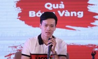 Hoàng Đức tại sự kiện ra mắt thương hiệu giày Wika HĐQ4 hôm 15/2.