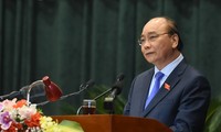Thủ tướng phát biểu với cử tri Hải Phòng. Ảnh: VGP