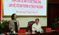Trưởng Ban Tổ chức Trung ương làm việc với Ban Thường vụ Tỉnh ủy Hậu Giang