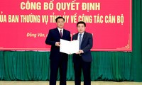 Công bố quyết định của Ban Thường vụ Tỉnh ủy Hà Giang về công tác cán bộ